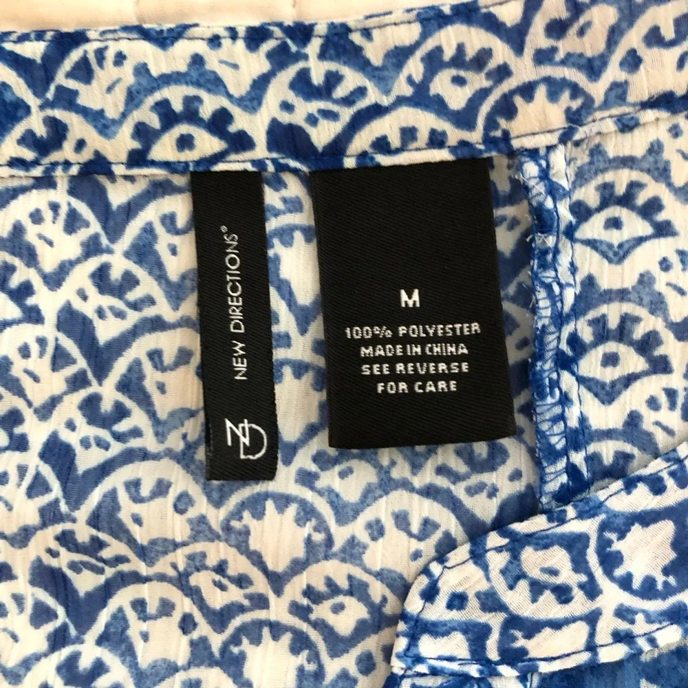 3/$20 New Directions blue blouse - Picture 4 of 6